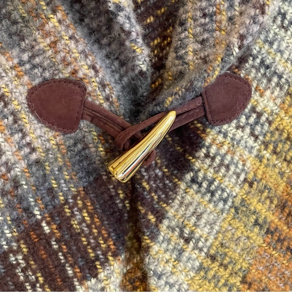 MARC NNEW YORK elegant shades of brown & gold fringe cape/poncho One Size - Picture 5 of 15